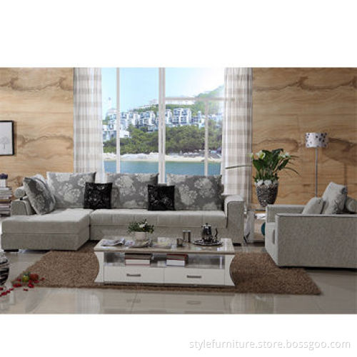 Sofa set with graceful and warm appearance